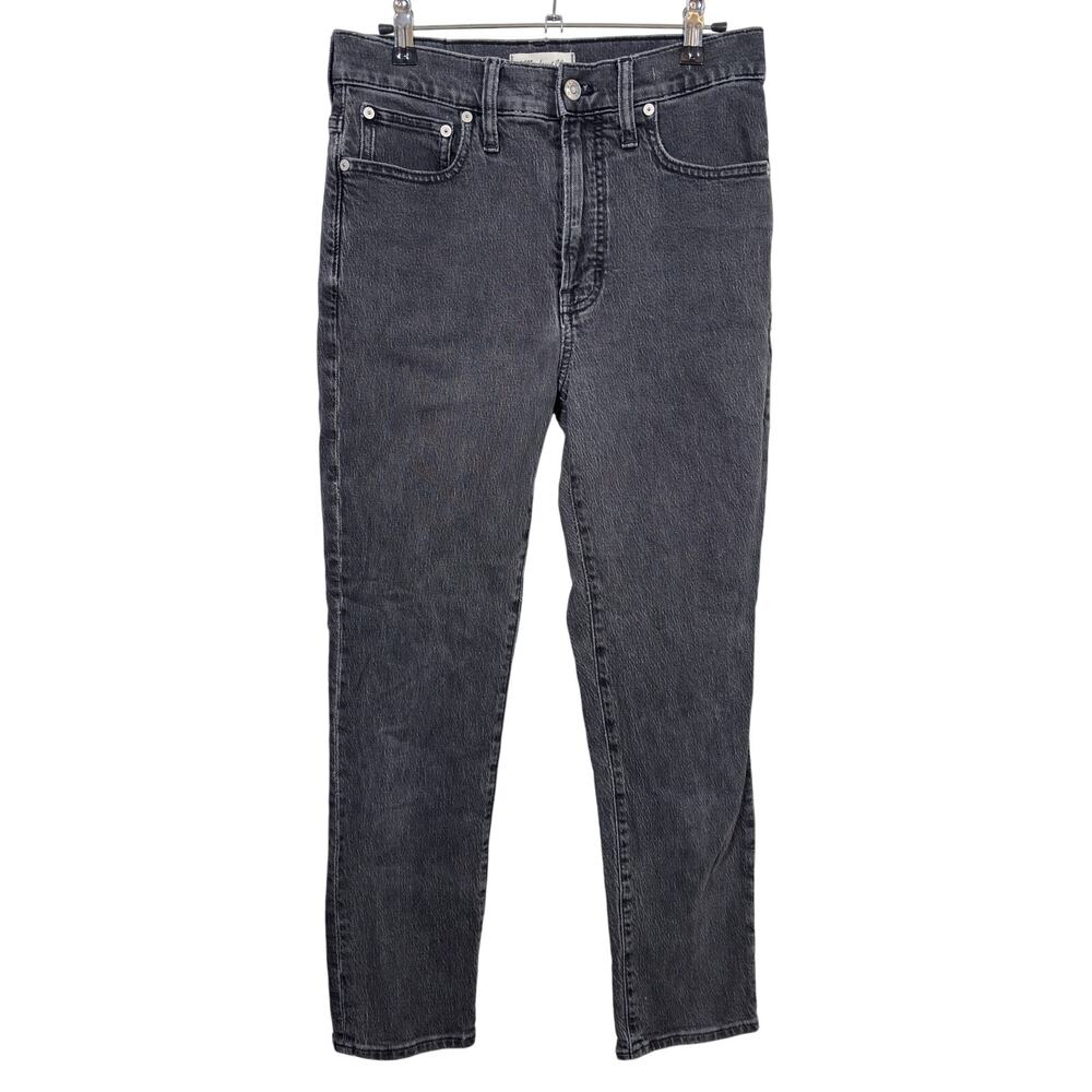 Madewell The Perfect Vintage Jeans Womens 27 Black High Rise Tapered Stretch